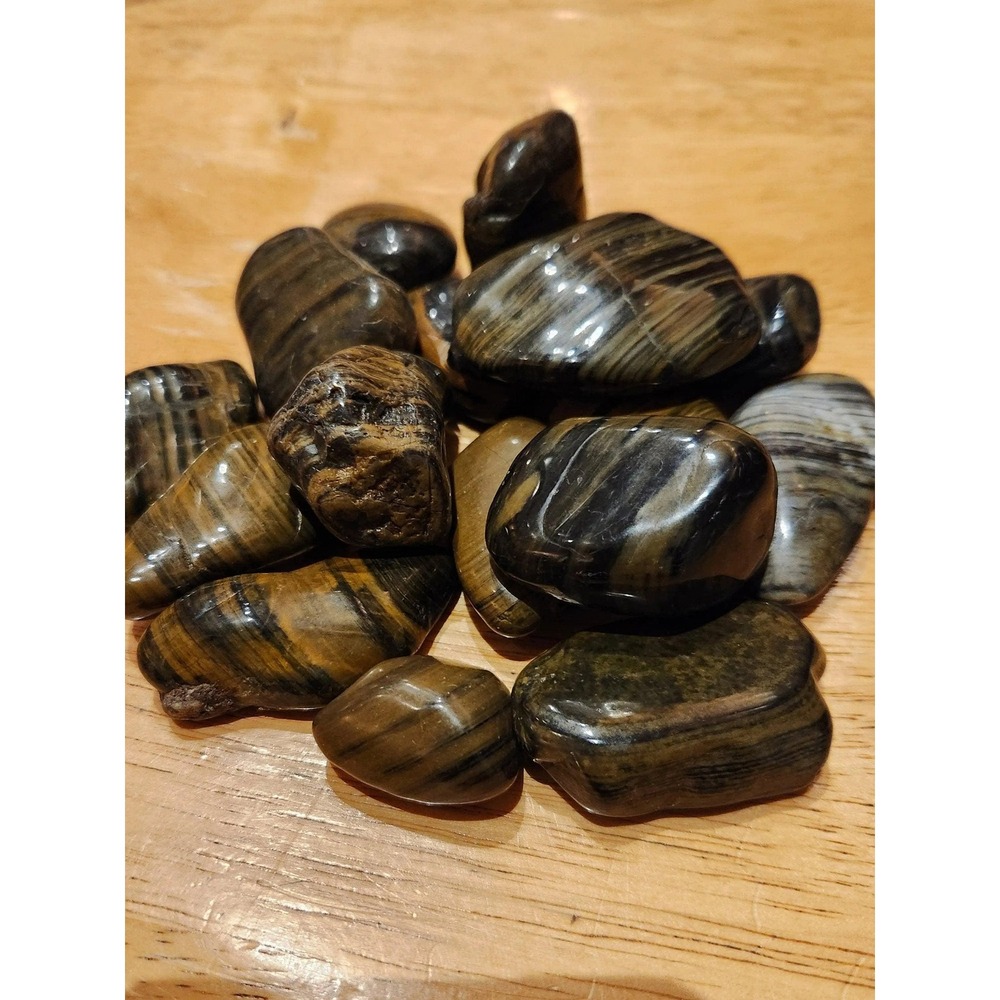 Stromatolite Tumbles, Stromatolite, Crystal Grid, Polished, Tumbled Stones
